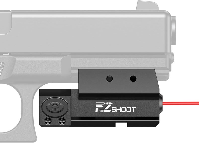 EZshoot Pistol Laser Sight, Rechargeable Red/Green Laser Sight for Pistol, Low Profile Pistol Laser for Gun Compatible with 21MM Picatinny Rail with Ambidextrous Switches - Image 1